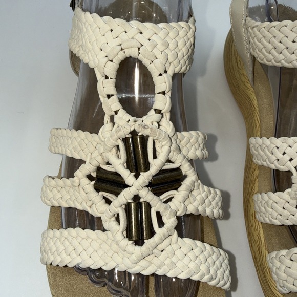 Alegria Jena Slingback Sandals Braided Leather Straps Sz 40 8.5 Or 9 - Picture 2 of 7